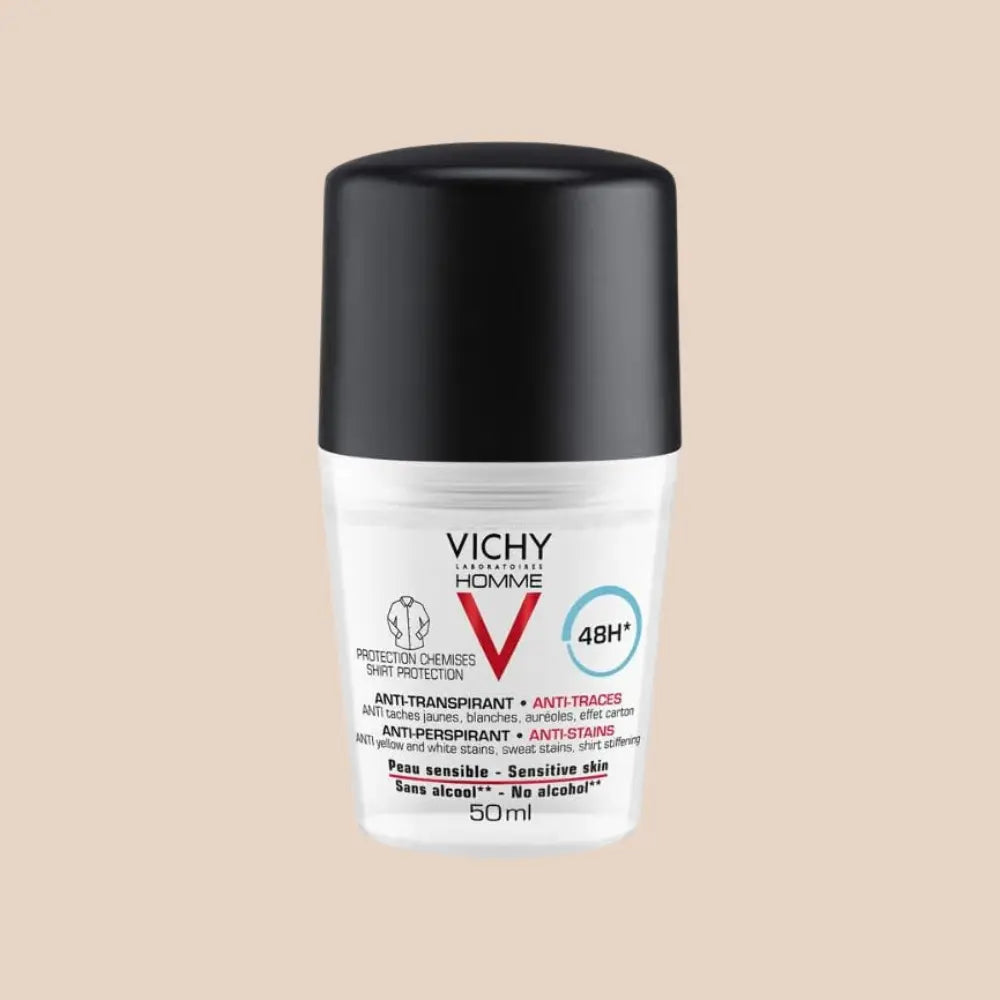 VICHY HOMME ANTI TRANSPIRANTE ANITOMANCHAS ROLL ON